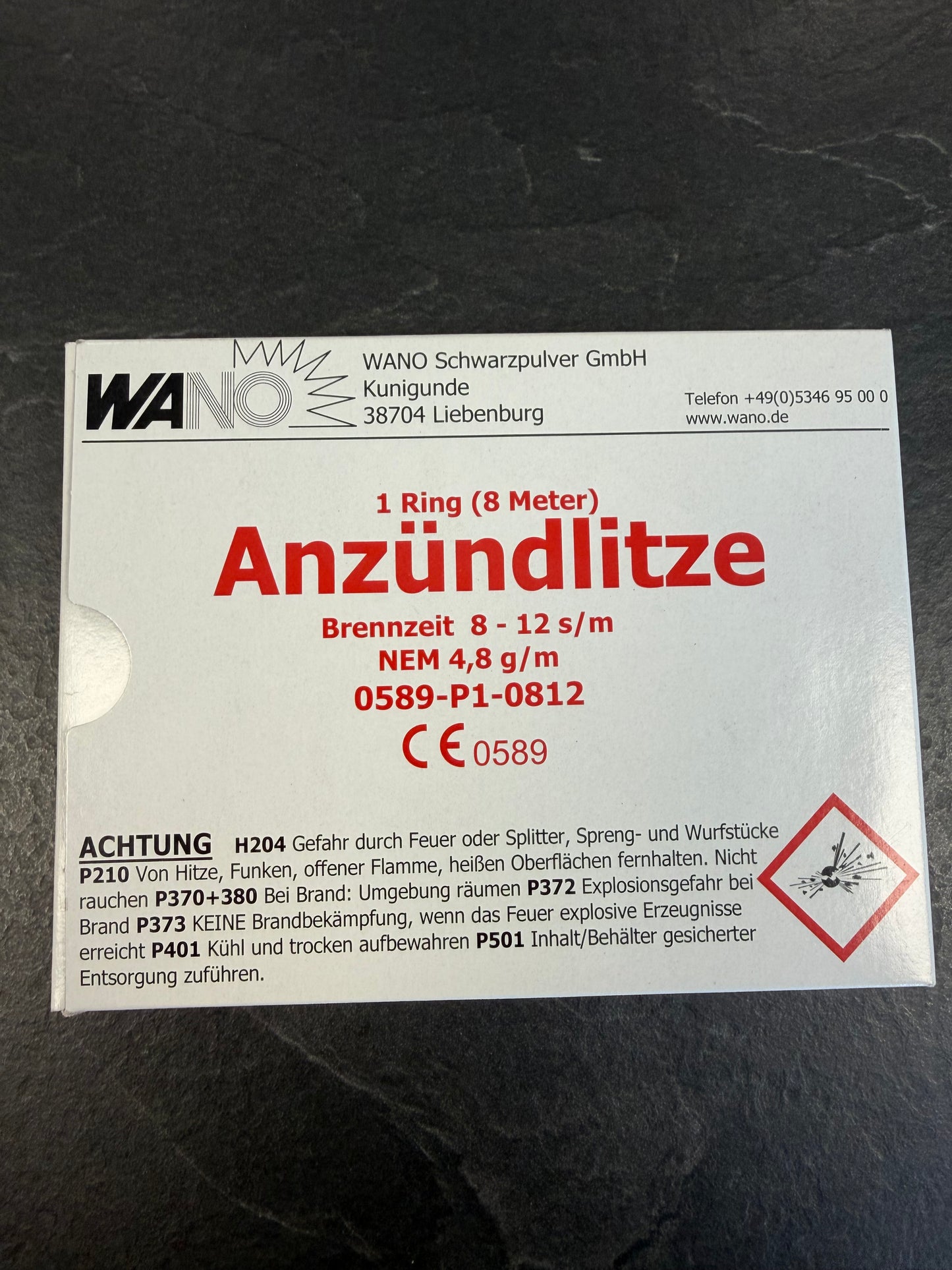 Wano Anzündlitze rot