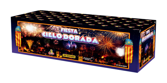 El gato Fiesta Cielo Dorada